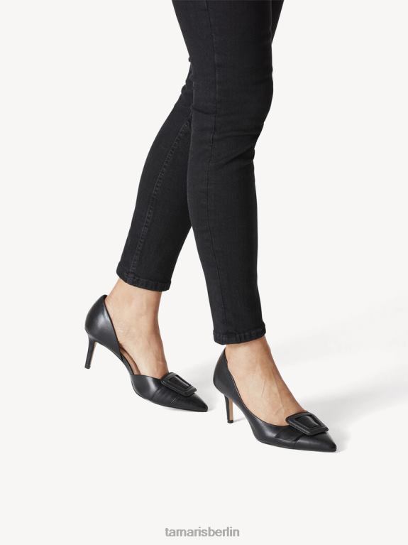 de Tamaris Frauen Lederpumps - schwarz 0LHV42294 Schuhe