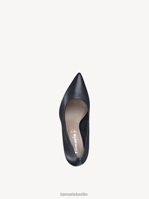 de Tamaris Frauen Lederpumps - schwarz/schwarzes Leder 0LHV41239 Schuhe