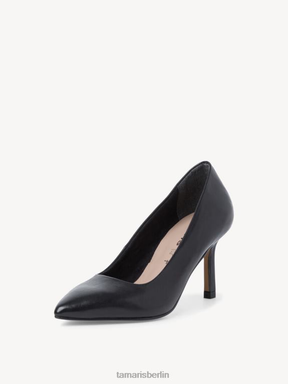 de Tamaris Frauen Lederpumps - schwarz/schwarzes Leder 0LHV42072 Schuhe