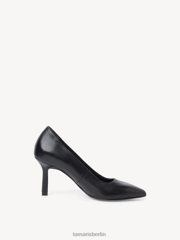 de Tamaris Frauen Lederpumps - schwarz/schwarzes Leder 0LHV42072 Schuhe