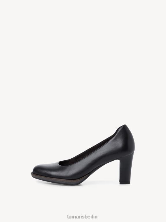 de Tamaris Frauen Lederpumps - schwarz/schwarzes Leder 0LHV42191 Schuhe