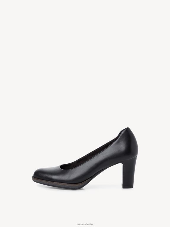 de Tamaris Frauen Lederpumps - schwarz/schwarzes Leder 0LHV42191 Schuhe