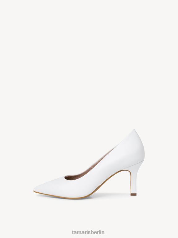 de Tamaris Frauen Lederpumps - weiß/weißes Leder 0LHV4466 Schuhe