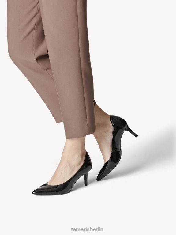 de Tamaris Frauen Pumps - Schwarz/Schwarzes Lackleder 0LHV42282 Schuhe