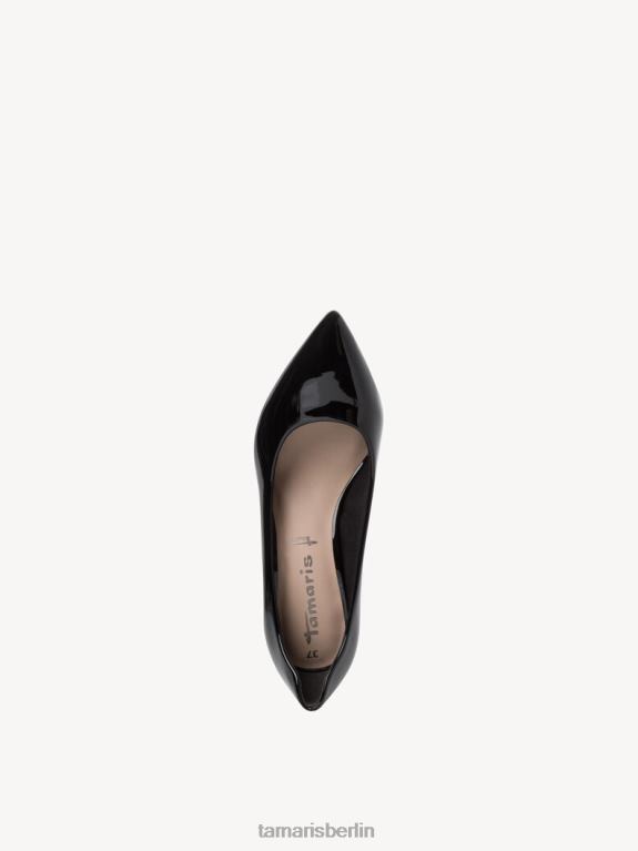 de Tamaris Frauen Pumps - Schwarz/Schwarzes Lackleder 0LHV42282 Schuhe