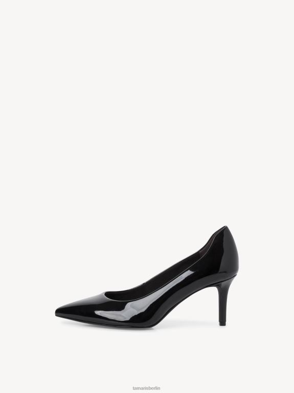 de Tamaris Frauen Pumps - Schwarz/Schwarzes Lackleder 0LHV42282 Schuhe