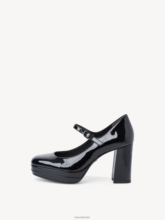 de Tamaris Frauen Pumps - Schwarz/Schwarzes Lackleder 0LHV42352 Schuhe