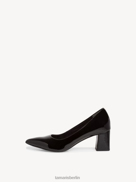 de Tamaris Frauen Pumps - Schwarz/Schwarzes Lackleder 0LHV4638 Schuhe