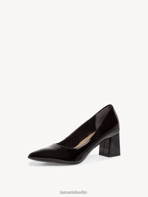 de Tamaris Frauen Pumps - Schwarz/Schwarzes Lackleder 0LHV4638 Schuhe