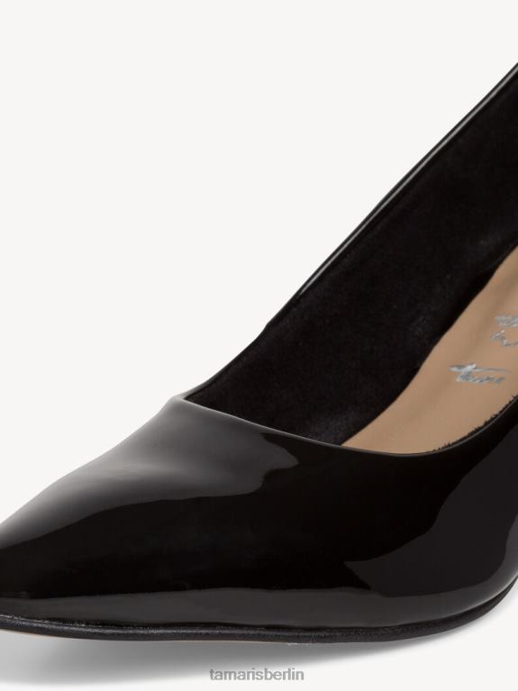 de Tamaris Frauen Pumps - Schwarz/Schwarzes Lackleder 0LHV4638 Schuhe