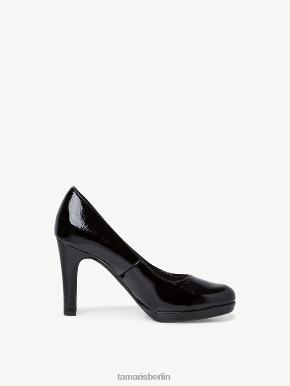 de Tamaris Frauen Pumps - Schwarz/Schwarzes Lackleder 0LHV4897 Schuhe