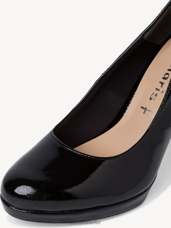 de Tamaris Frauen Pumps - Schwarz/Schwarzes Lackleder 0LHV4897 Schuhe