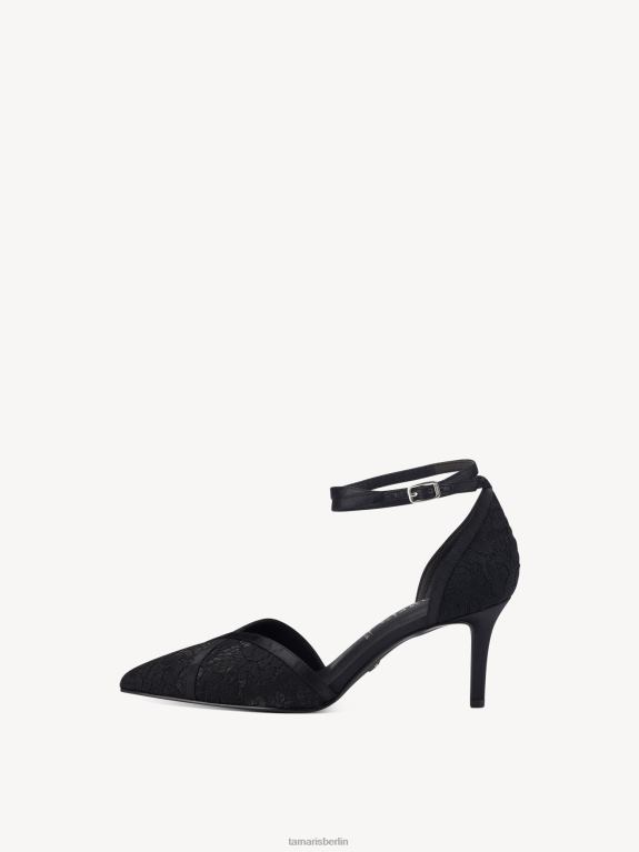 de Tamaris Frauen Pumps - Schwarz/Schwarzes Makramee 0LHV4865 Schuhe