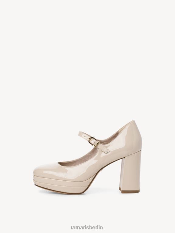 de Tamaris Frauen Pumps – beige/elfenbeinfarbenes Lackleder 0LHV42320 Schuhe