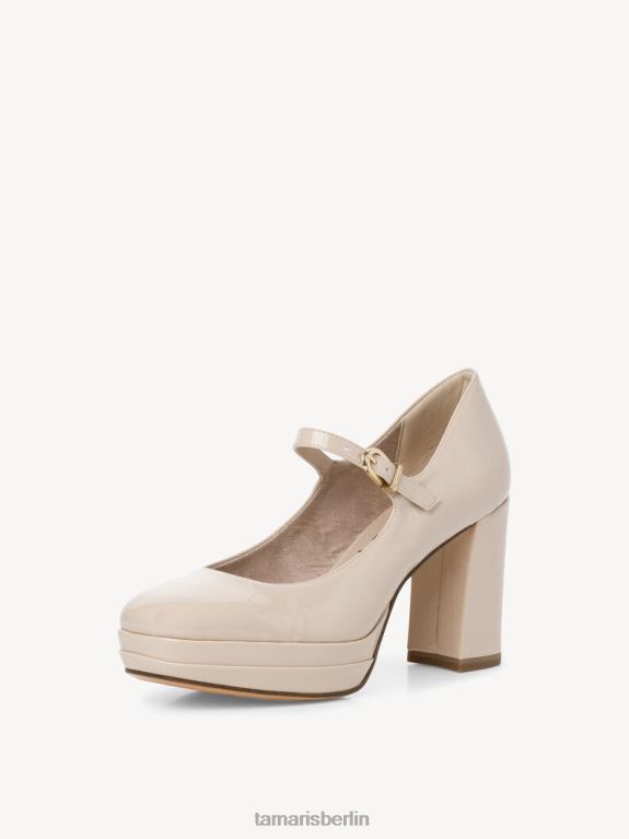 de Tamaris Frauen Pumps – beige/elfenbeinfarbenes Lackleder 0LHV42320 Schuhe