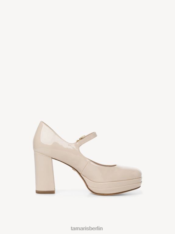 de Tamaris Frauen Pumps – beige/elfenbeinfarbenes Lackleder 0LHV42320 Schuhe