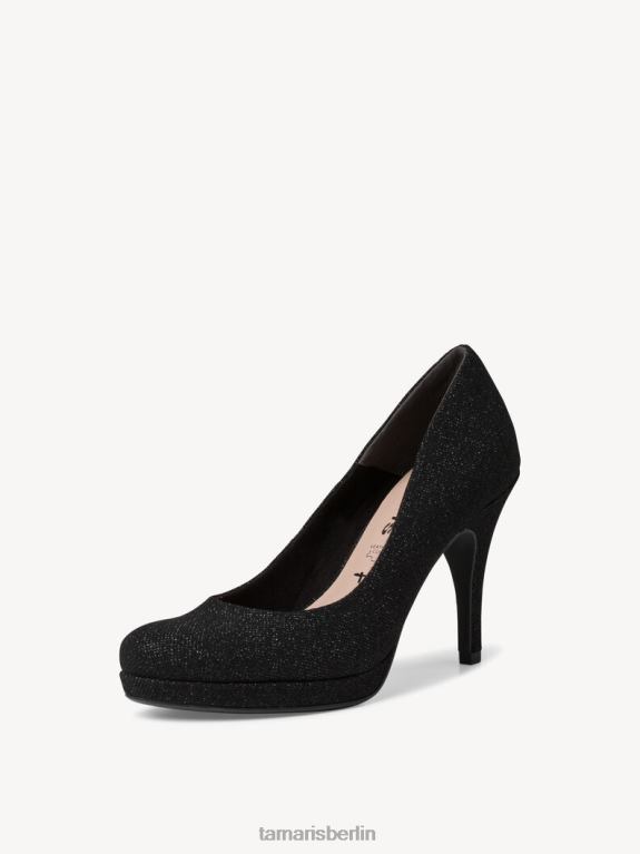 de Tamaris Frauen Pumps - schwarz/schwarz glamourös 0LHV4950 Schuhe