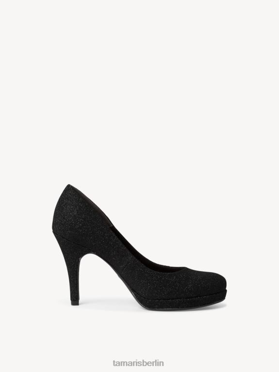 de Tamaris Frauen Pumps - schwarz/schwarz glamourös 0LHV4950 Schuhe