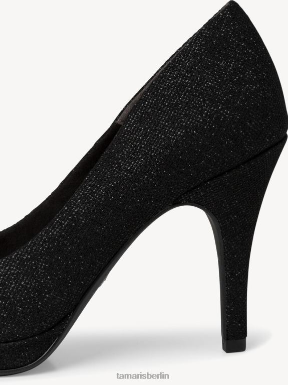 de Tamaris Frauen Pumps - schwarz/schwarz glamourös 0LHV4950 Schuhe