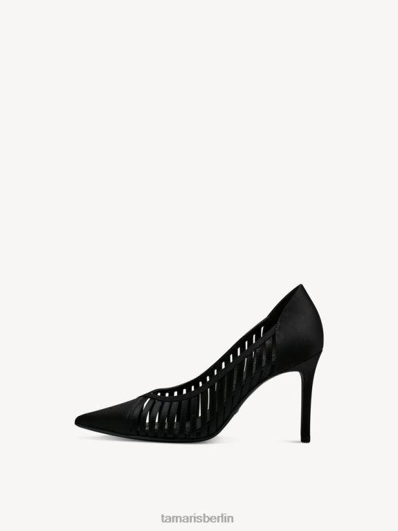 de Tamaris Frauen Pumps - schwarz/schwarzer Satin 0LHV41431 Schuhe