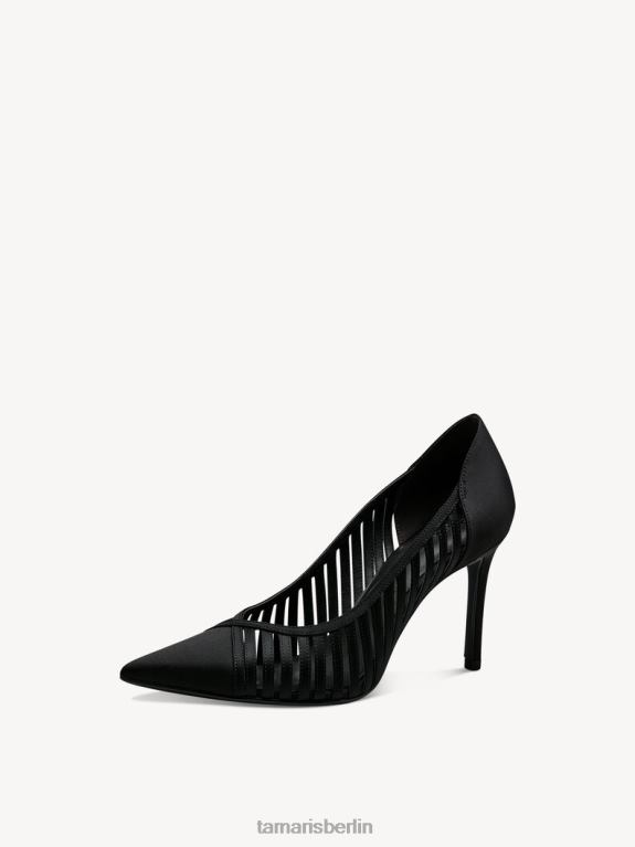 de Tamaris Frauen Pumps - schwarz/schwarzer Satin 0LHV41431 Schuhe