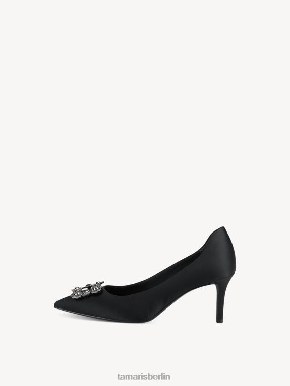 de Tamaris Frauen Pumps - schwarz/schwarzer Satin 0LHV4955 Schuhe