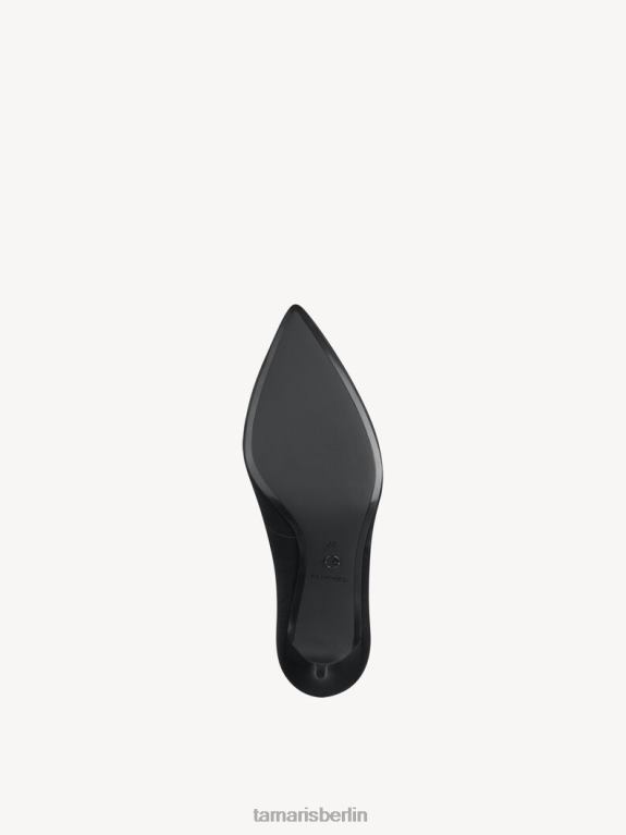 de Tamaris Frauen Pumps - schwarz/schwarzer Satin 0LHV4955 Schuhe