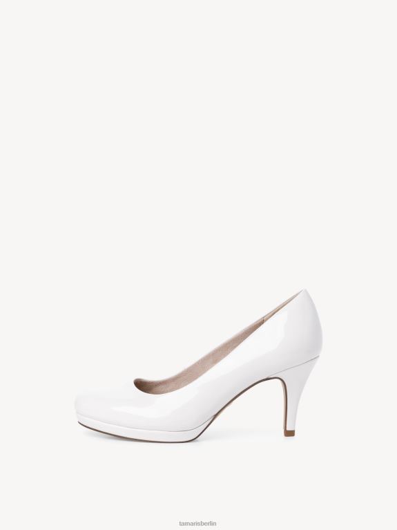 de Tamaris Frauen Pumps - weiß/weißes Lackleder 0LHV42042 Schuhe