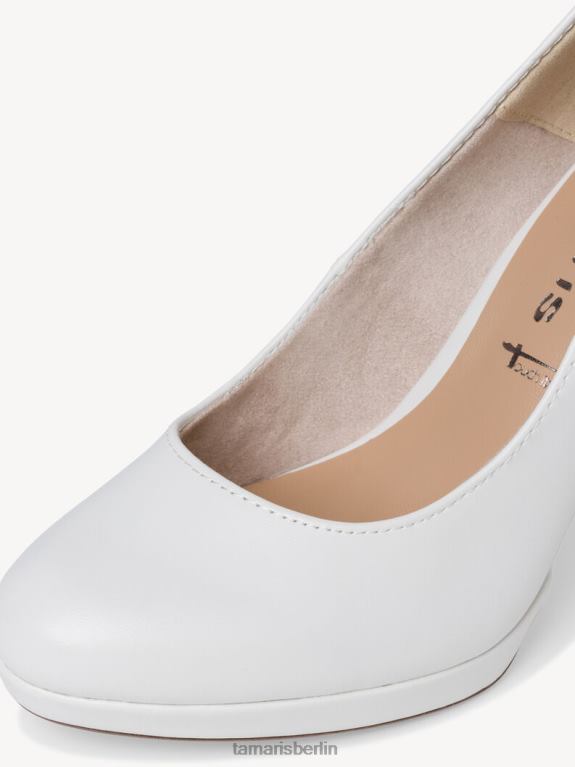 de Tamaris Frauen Pumps - weiß/weiß matt 0LHV41343 Schuhe