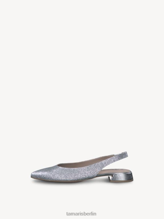de Tamaris Frauen Slingpumps – Metallic/Silber 0LHV41500 Schuhe
