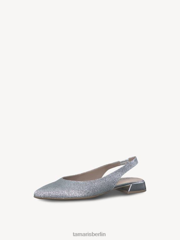 de Tamaris Frauen Slingpumps – Metallic/Silber 0LHV41500 Schuhe