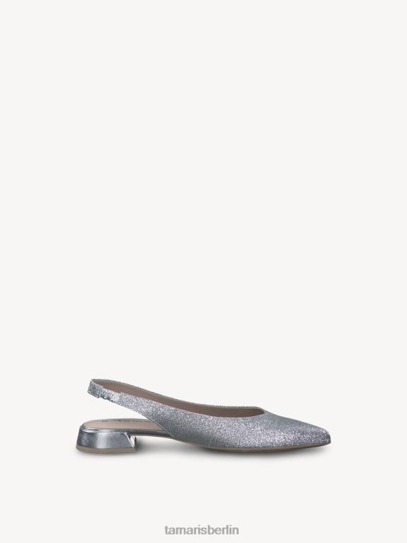 de Tamaris Frauen Slingpumps – Metallic/Silber 0LHV41500 Schuhe