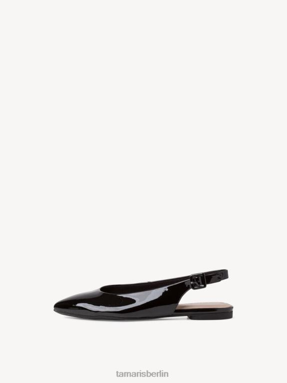 de Tamaris Frauen Slingpumps – Schwarz/Schwarzes Lackleder 0LHV42247 Schuhe