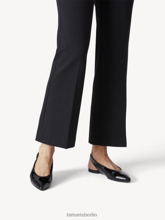 de Tamaris Frauen Slingpumps – Schwarz/Schwarzes Lackleder 0LHV42247 Schuhe