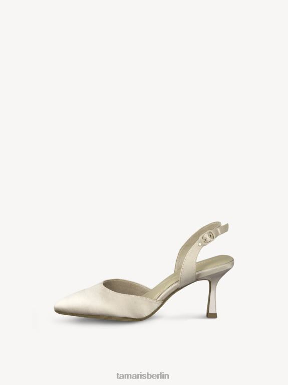 de Tamaris Frauen Slingpumps - Weiß/Champagner 0LHV42075 Schuhe