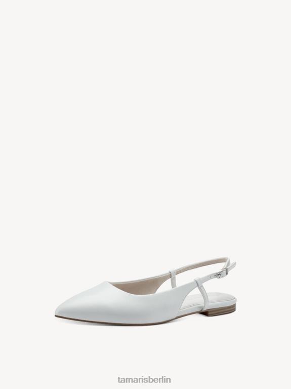 de Tamaris Frauen Slingpumps - Weiß/Weiß matt 0LHV4561 Schuhe