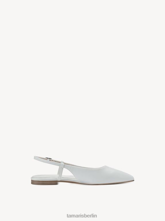 de Tamaris Frauen Slingpumps - Weiß/Weiß matt 0LHV4561 Schuhe