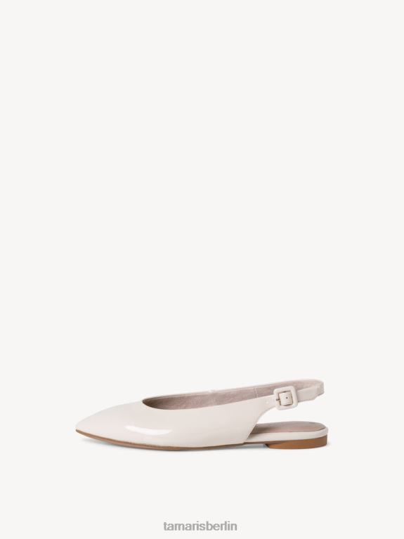 de Tamaris Frauen Slingpumps – beige/elfenbeinfarbenes Lackleder 0LHV41882 Schuhe