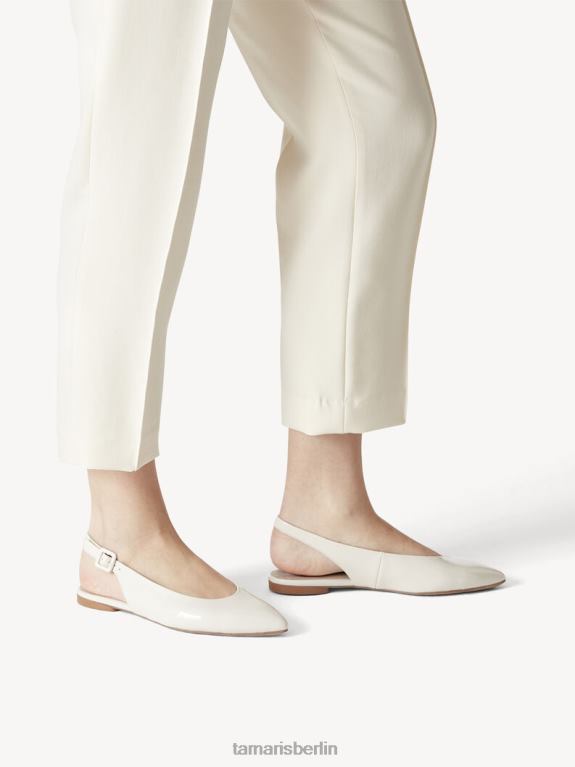 de Tamaris Frauen Slingpumps – beige/elfenbeinfarbenes Lackleder 0LHV41882 Schuhe