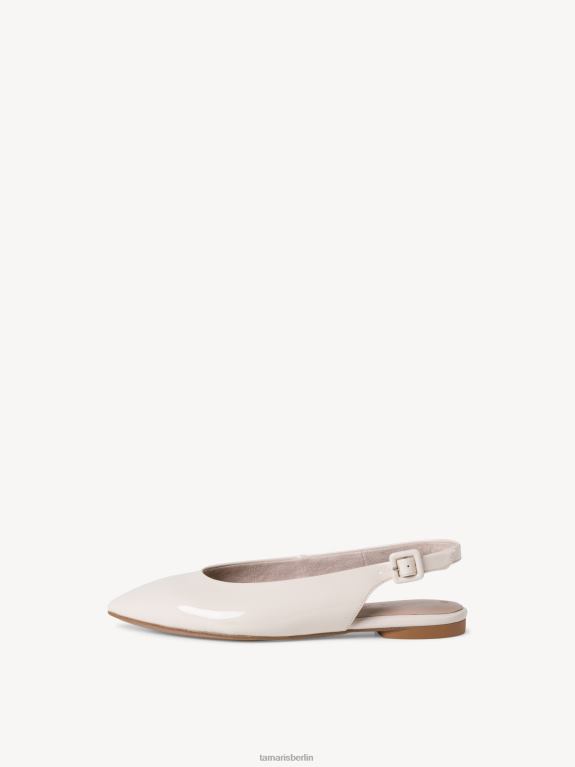 de Tamaris Frauen Slingpumps – beige/elfenbeinfarbenes Lackleder 0LHV41882 Schuhe