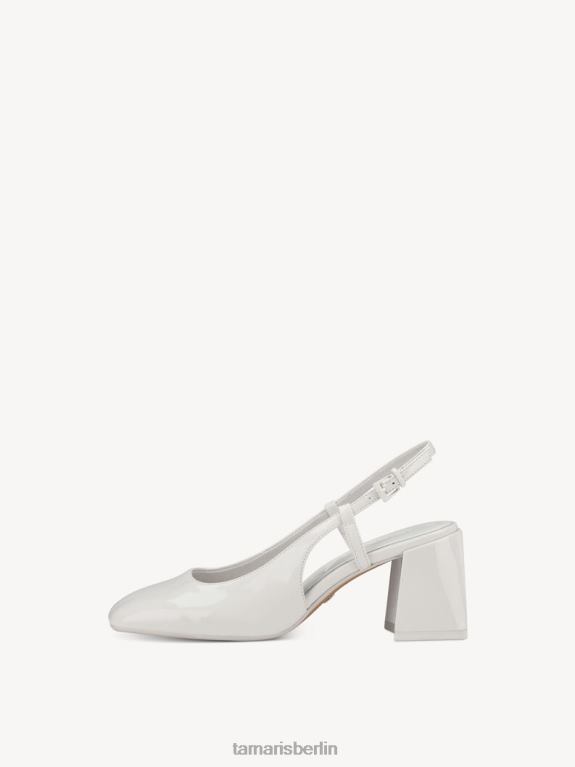 de Tamaris Frauen Slingpumps – weiß/weißes Lackleder 0LHV41959 Schuhe