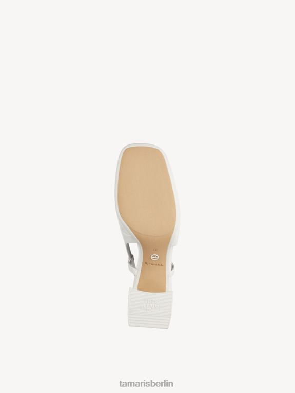 de Tamaris Frauen Slingpumps – weiß/weißes Lackleder 0LHV41959 Schuhe
