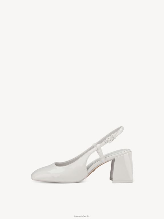 de Tamaris Frauen Slingpumps – weiß/weißes Lackleder 0LHV41959 Schuhe