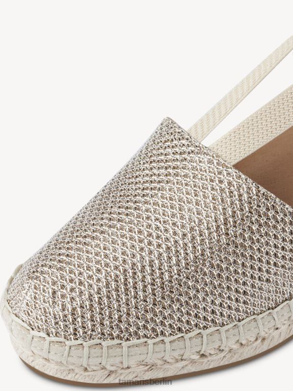 de Tamaris Frauen Espadrill – Metallic/Hellgold 0LHV41632 Schuhe