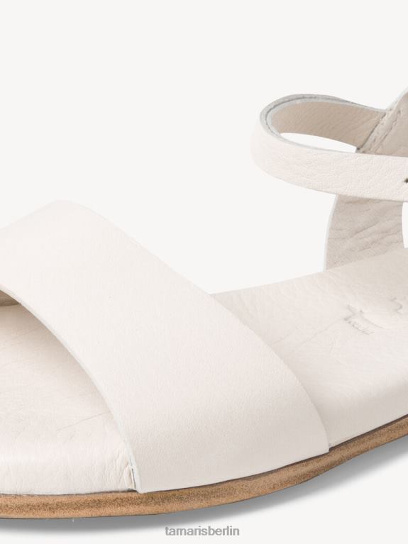 de Tamaris Frauen Ledersandale - Beige/Elfenbein 0LHV41905 Schuhe