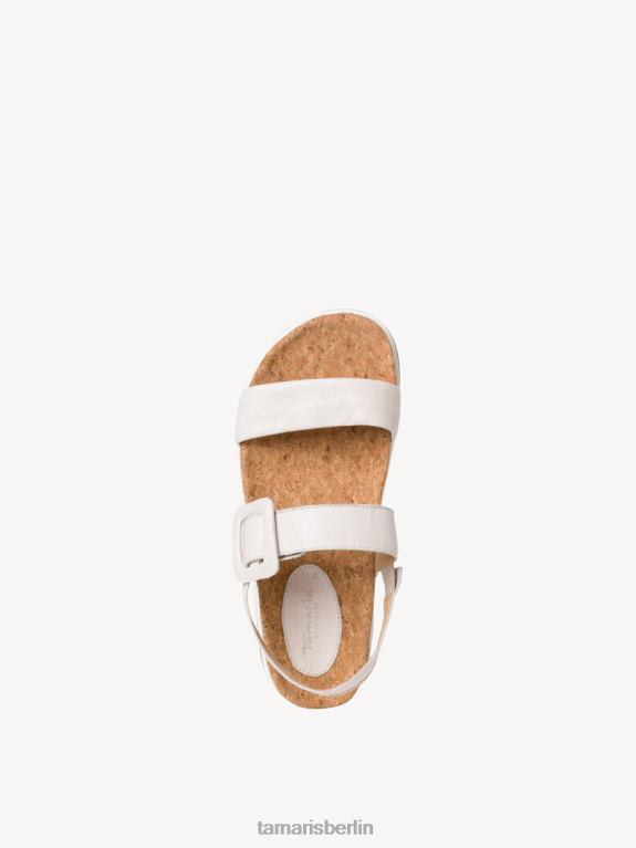 de Tamaris Frauen Ledersandale – Beige/Muschel 0LHV4172 Schuhe