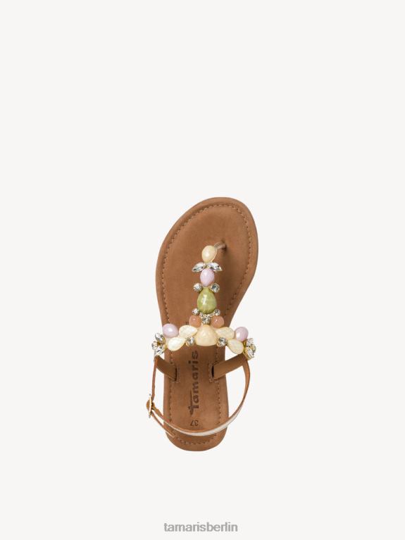 de Tamaris Frauen Ledersandale – Beige/Sandkamm 0LHV4884 Schuhe