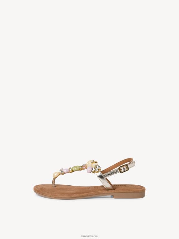 de Tamaris Frauen Ledersandale – Beige/Sandkamm 0LHV4884 Schuhe
