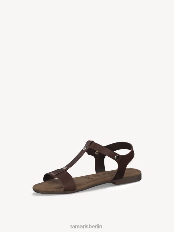 de Tamaris Frauen Ledersandale - Braun/Café 0LHV42174 Schuhe
