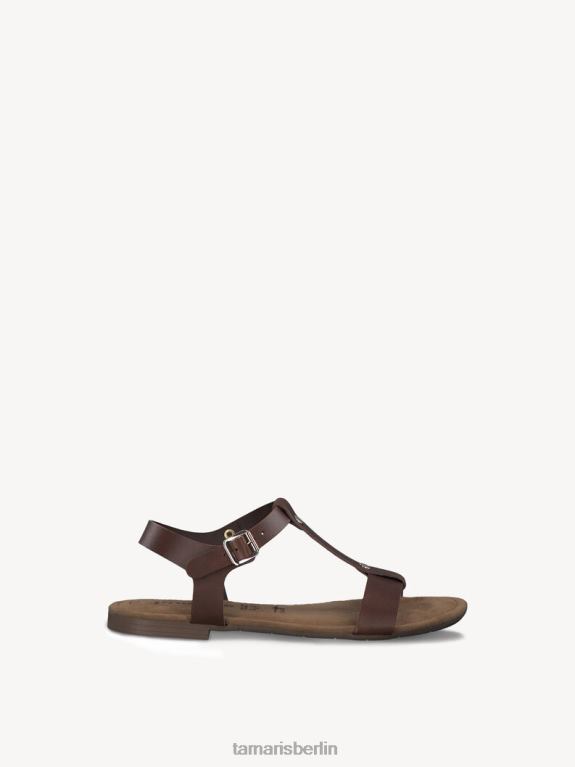 de Tamaris Frauen Ledersandale - Braun/Café 0LHV42174 Schuhe
